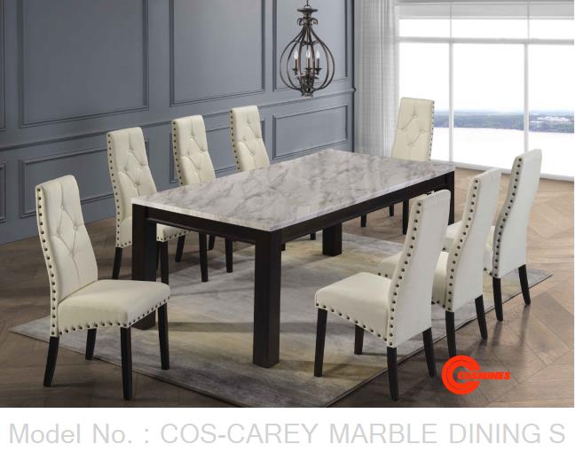 COS-CAREY MARBLE DINING SET